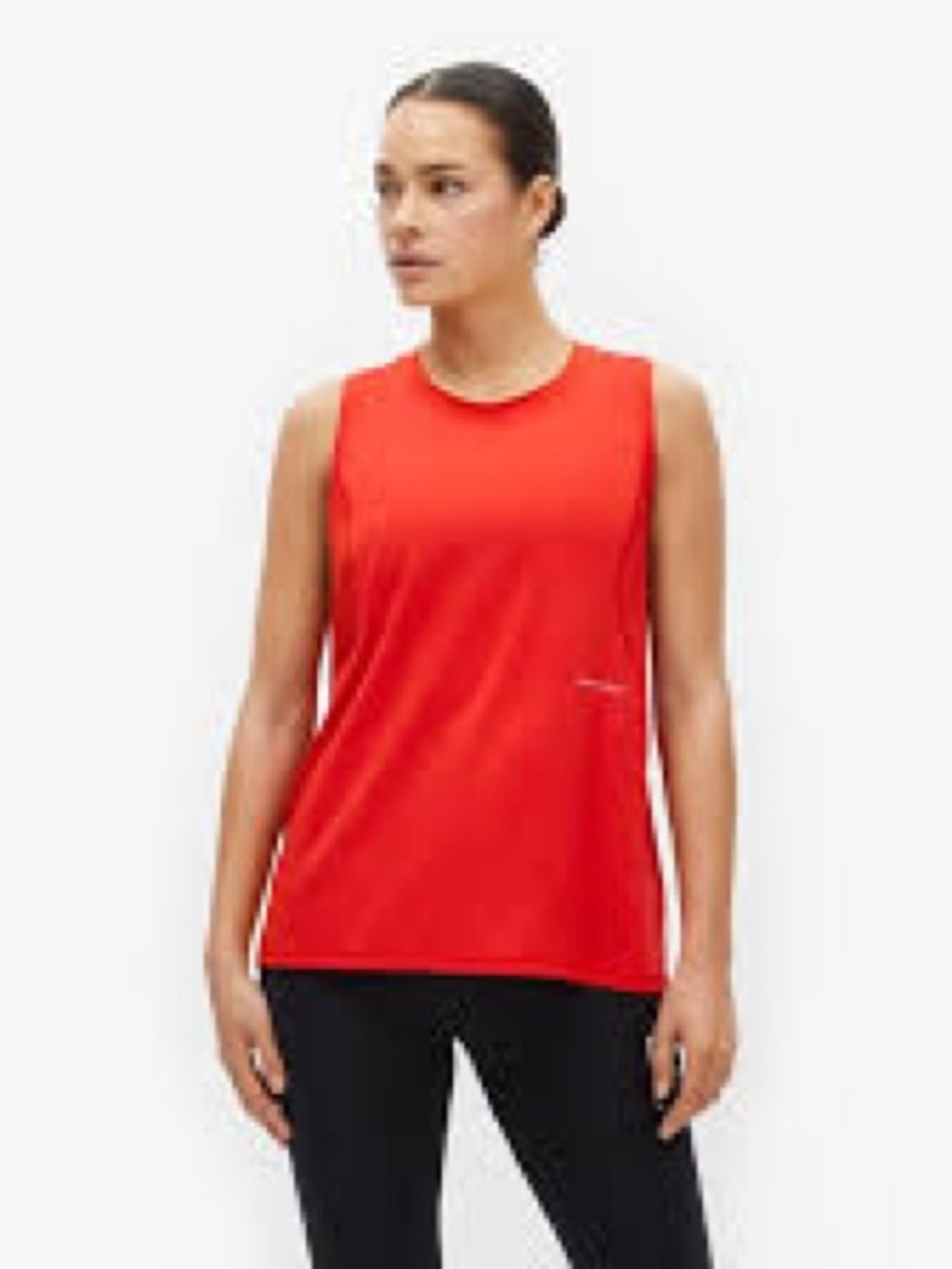 Sundry Bright Red-Orange scoop neck Tank top, Pima cotton and tensel so soft,2x